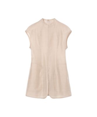 Wool Nylon Capsleeve Shimmering Top