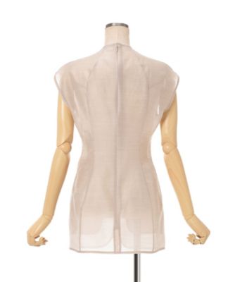 Wool Nylon Capsleeve Shimmering Top