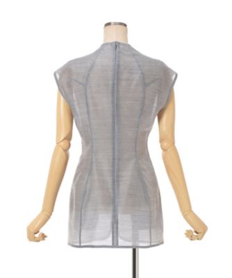 Wool Nylon Capsleeve Shimmering Top