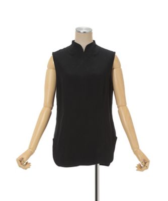 chiffone様 Puffed Floral Jacquard Sleeveless