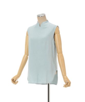 Puffed Floral Jacquard Sleeveless