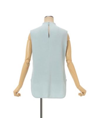 Puffed Floral Jacquard Sleeveless