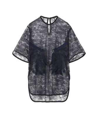 ＜Mame Kurogouchi (Women)＞Ｒａｓｃｈｅｌ　Ｌａｃｅ　Ｅｍｂｒｏｉｄｅｒｅｄ　Ｔｏｐ　６Ｆ／ＭＭ２６ＳＳ－ＳＨ０９９