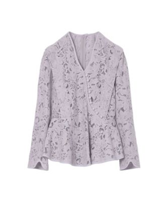 ＜Mame Kurogouchi (Women)＞Ｒａｓｃｈｅｌ　Ｌａｃｅ　Ｔｏｐ　６Ｆ／ＭＭ２６ＳＳ－ＳＨ１０３