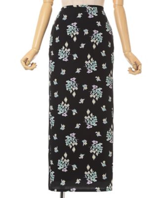 Floral Motif Printed Skirt 6S