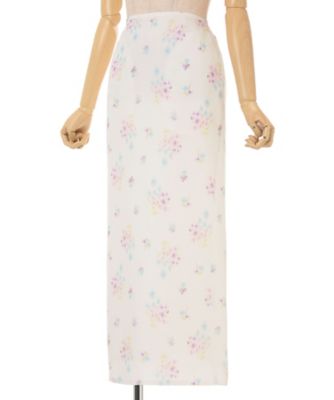 Floral Motif Printed Skirt 6S