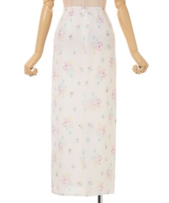 Floral Motif Printed Skirt 6S