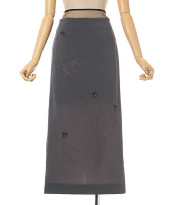 Stretch Beaded Detail Skirt 6S