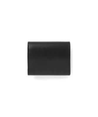 【新品未使用】マメクロゴウチ　BLACK 2 Monogram Trifold Leather Wallet 6F