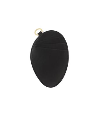 ともきち　レディース　BLK M Monogram Rounded Leather Card