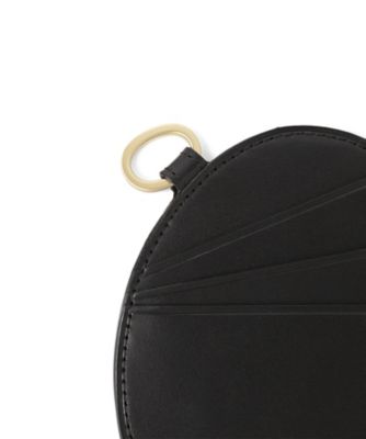 Monogram Rounded Leather Card