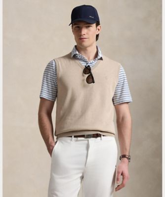 ポロラルフローレン　ベージュ ゴルフベスト POLO RALPH LAUREN ラルフローレン ポロゴルフ ニットベスト