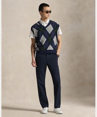 POLO RALPH LAUREN ビッグフィット アーガイル ニット ベスト ビッグ フィット パフォーマンス アーガイル セーター ベスト | POLO