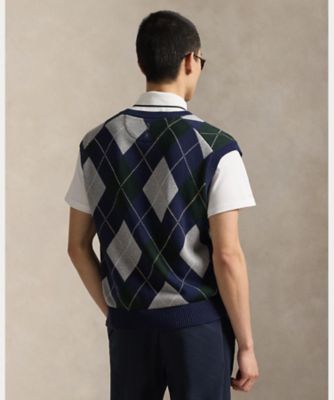 ビッグ フィット パフォーマンス アーガイル セーター ベスト | POLO
