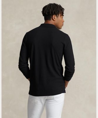 カスタム スリム フィット メッシュ ポロシャツ