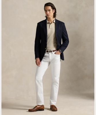 カスタム スリム フィット メッシュ ポロシャツ