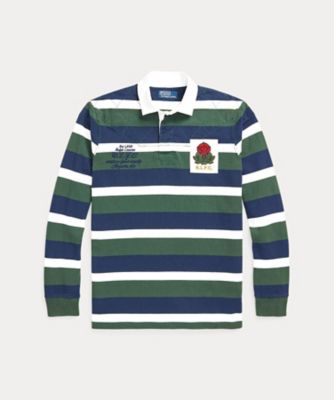 ＜POLO RALPH LAUREN (Men)＞クラシック　フィット　ストライプド　ジャージー　ラグビー　シャツ　ＭＮＰＯＫＮＩ１６８２３８７２