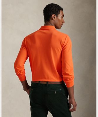 Polo Ralph Lauren スリムフィットパンツ　オレンジ カスタム スリム フィット ストレッチ メッシュ ポロシャツ