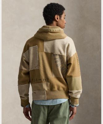 ヴィンテージ フィット パッチワーク フリース フーディ