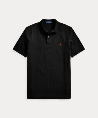 ＜三越伊勢丹/公式＞ POLO RALPH LAUREN (Men)/ポロ ラルフ ローレン クラシック フィット メッシュ ポロシャツ MNPOKNI1N820338 001ブラック トップス【三越伊勢丹/公式】