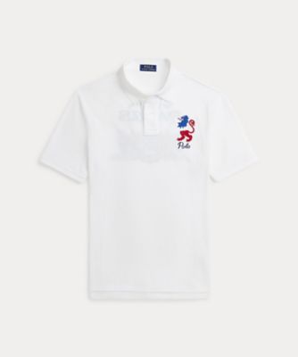 ＜三越伊勢丹/公式＞ POLO RALPH LAUREN (Men)/ポロ ラルフ ローレン クラシック フィット エンブロイダリー メッシュ ポロシャツ MNPOKNI1N822668 100ホワイト トップス【三越伊勢丹/公式】