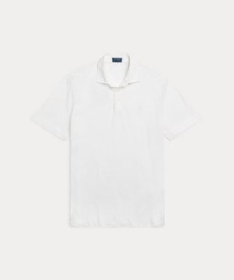 クラシック フィット コットンリネン メッシュ ポロシャツ  