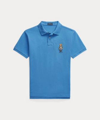 ＜三越伊勢丹/公式＞ POLO RALPH LAUREN (Men)/ポロ ラルフ ローレン カスタム スリム フィット Polo ベア ポロシャツ MNPOKNI1N822803 400ブルー トップス【三越伊勢丹/公式】