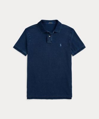 ＜POLO RALPH LAUREN (Men)＞カスタム　スリム　フィット　インディゴ　メッシュ　ポロシャツ　ＭＮＰＯＫＮＩ１Ｎ８２３２３８
