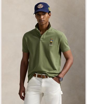 カスタム　スリム　Ｐｏｌｏ　ベア　メッシュ　ポロシャツ　ＭＮＰＯＫＮＩ１Ｎ８２３４４８