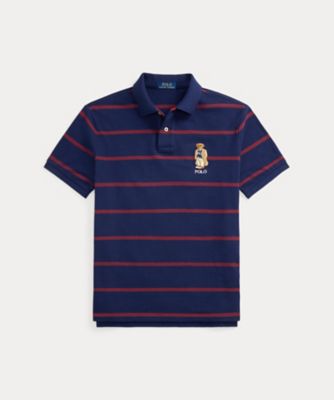 POLO RALPH LAUREN (Men)/ポロ ラルフ ローレン カスタム スリム フィット ベア メッシュ ポロシャツ MNPOKNI1N823593