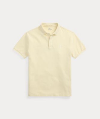 Polo Ralph Lauren お洒落レザーポニー メッシュ ポロシャツ Big Pony コットン メッシュ ポロシャツ