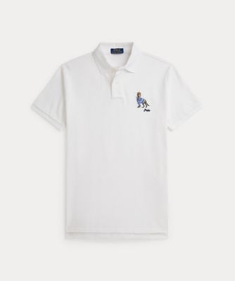 ＜POLO RALPH LAUREN (Men)＞カスタム　スリム　フィット　ドッグエンブロイダリー　ポロシャツ　ＭＮＰＯＫＮＩ１Ｎ８２３７０５