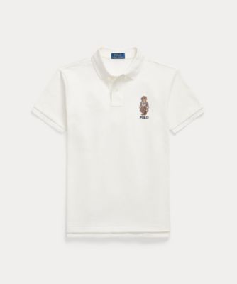 カスタム スリム フィット ストレッチ メッシュ ポロシャツ