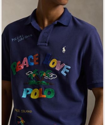 Polo Ralph Lauren Lサイズ限定カラー22000円 クラシック フィット Peace Love Polo シャツ