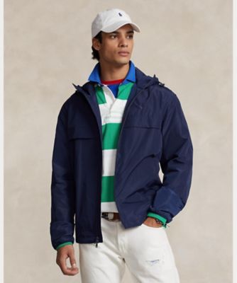 POLO RALPH LAUREN ウォーターリペラント フーデッド ジャケット 410/ネイビー S