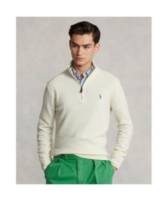 ＜POLO RALPH LAUREN (Men)＞ウールカシミヤ　クォータージップ　セーター　ＭＮＰＯＳＷＥ１６８２１０９９