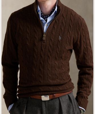 Polo Ralph Lauren ウールカシミヤケーブルニットセーター POLO RALPH LAUREN（ポロ・ラルフローレン） ニット セーター ケーブル