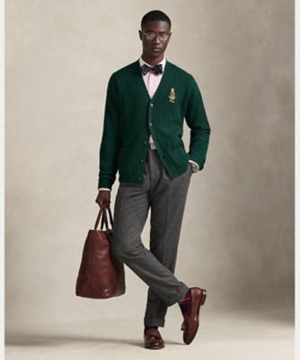 BoTT／Marled Knit Polo カーディガン BoTT / MARLED KNIT POLO / DARK GREEN | Sophomore