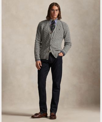 はやはる　新品　カシミヤ混　ラルフローレン ケーブルニット カーディガン 新品 カシミヤ混 POLO ラルフローレン ケーブルニット カーディガン