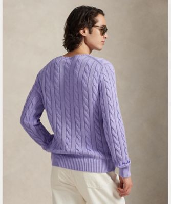 ケーブルニット コットン セーター MNPOSWE16822542