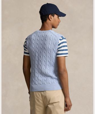 Polo by Ralph Lauren ベージュ ケーブルニット ベスト M