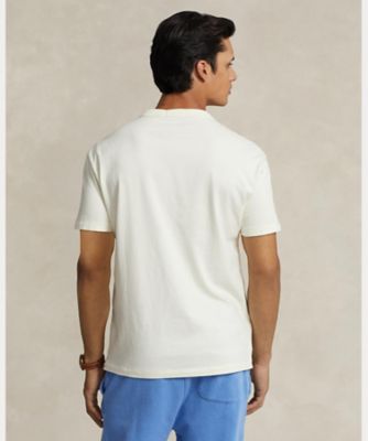 POLO RALPH LAUREN 半袖Tシャツ M ナチュラル カスタム スリム クルーネック T シャツ （Tシャツ）｜POLO