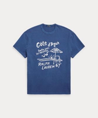 クラシック フィット エンブロイダリー ジャージー Tシャツ 