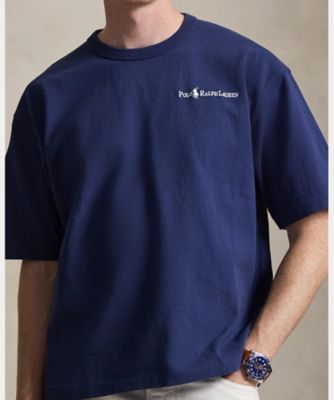 リラックス フィット ロゴ ジャージー Tシャツ