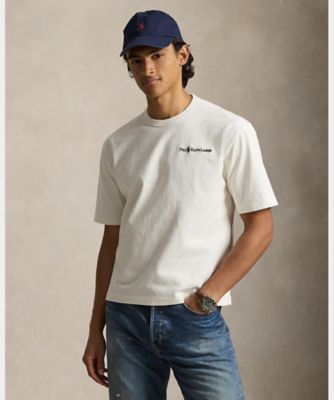 リラックス フィット ロゴ ジャージー Tシャツ