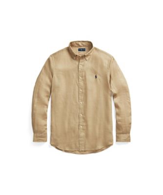 ＜三越伊勢丹/公式＞ POLO RALPH LAUREN (Men)/ポロ ラルフ ローレン クラシック フィット リネン シャツ MNPOWOV16822143 250ブラウン トップス【三越伊勢丹/公式】