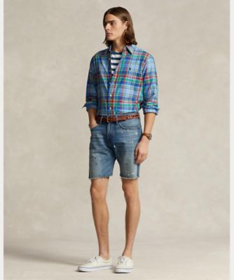 クラシック フィット プラッド オックスフォード シャツ  