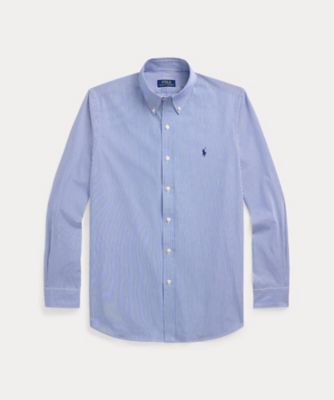 ＜POLO RALPH LAUREN (Men)＞クラシック　フィット　ストライプド　ストレッチ　ポプリン　シャツ　ＭＮＰＯＷＯＶ１６８２３５８０