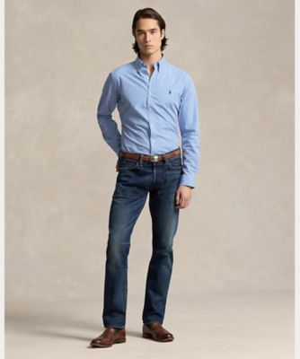 クラシック フィット チェック ストレッチ ポプリン シャツ