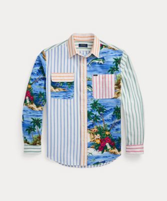 ＜POLO RALPH LAUREN (Men)＞クラシック　フィット　パッチワーク　オックスフォード　ワークシャツ　ＭＮＰＯＷＯＶ１６８２４００６